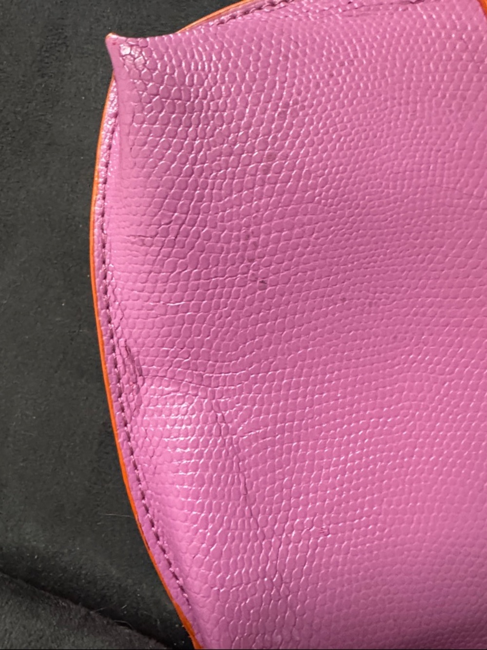 Baekgaard Pink & Orange Zip Coin Zipper Pouch - Picture 9 of 9